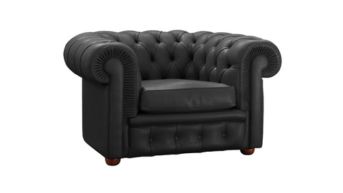 Chester Fauteuil avec revêtement en cuir