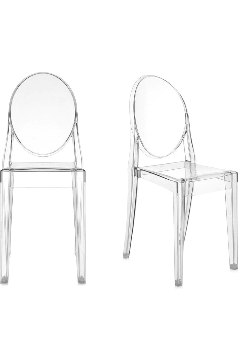 SET 2 Victoria Ghost Chaise by Kartell