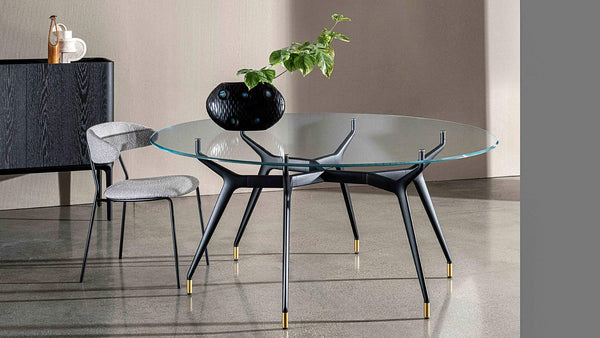 Arkos Glass Dining Table With Metal Legs Sovet Arkos Rectangular Table