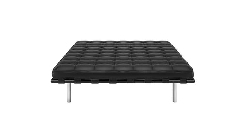 Barcelona daybed small with leather upholstery
