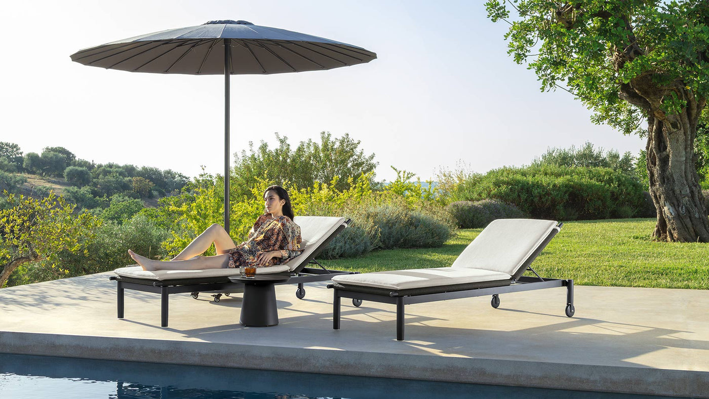Dolcevita Alu bain de soleil pour l'extérieur