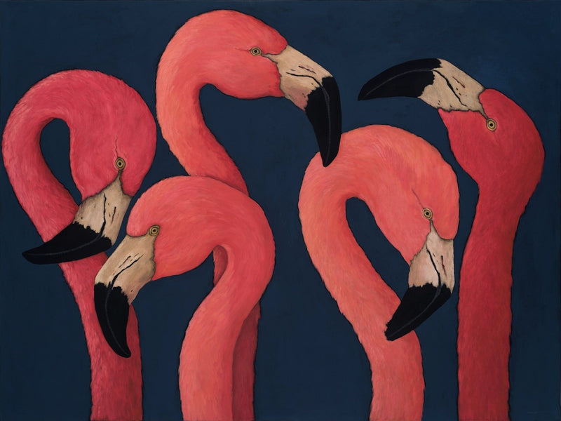 FIVE FLAMINGOS