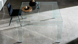 FROG Table avec verre bombé