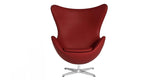 Fauteuil Egg chair en cuir ou en peau poils