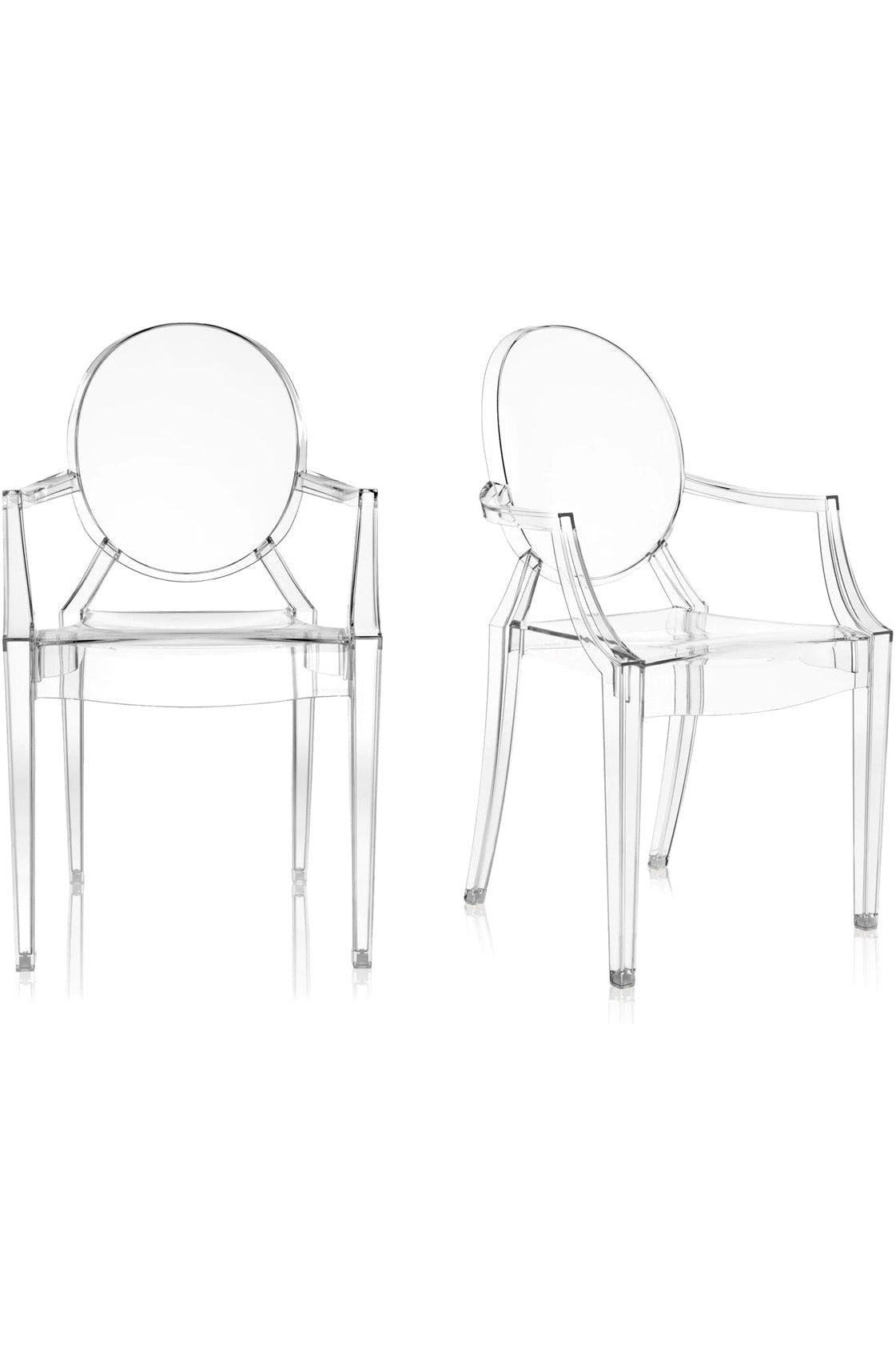 SET 2 Louis Ghost Petit Fauteuil by Kartell