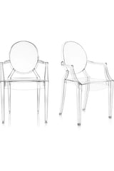 SET 2 Louis Ghost Petit Fauteuil by Kartell