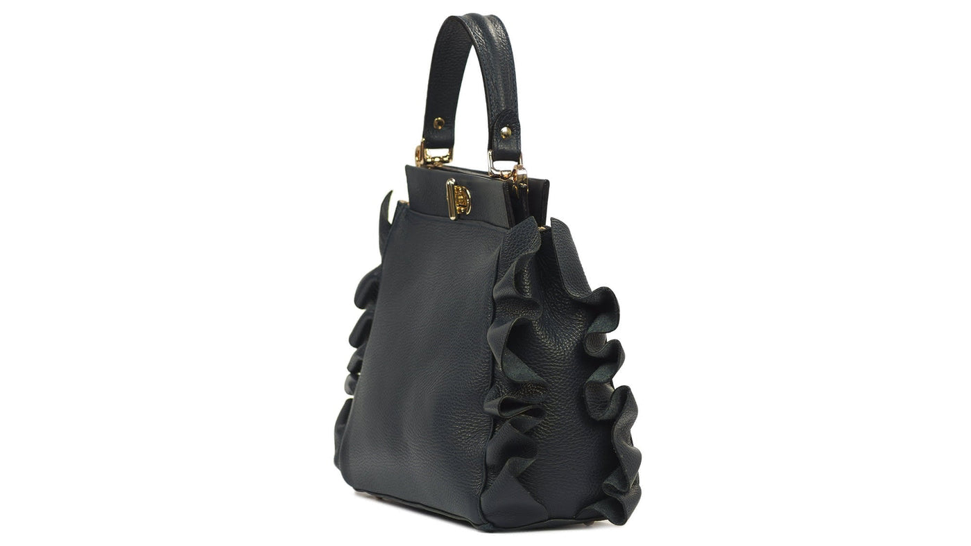 Sac à main LELA en cuir avec bandoulière