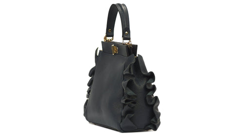 Sac à main LELA en cuir avec bandoulière