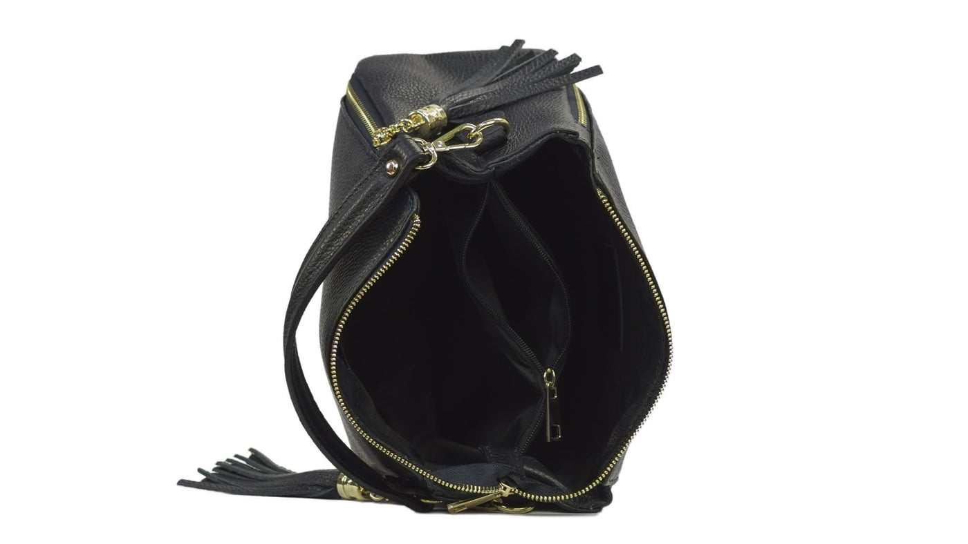 Sac à main NALA en cuir semi rigid