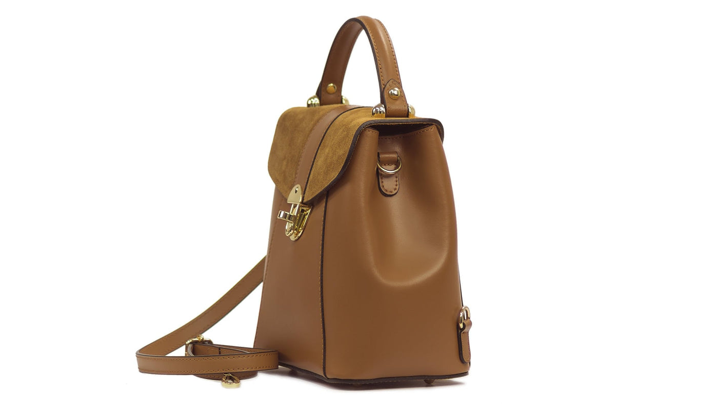 Sac à main et à bandoulière INA en cuir et suède