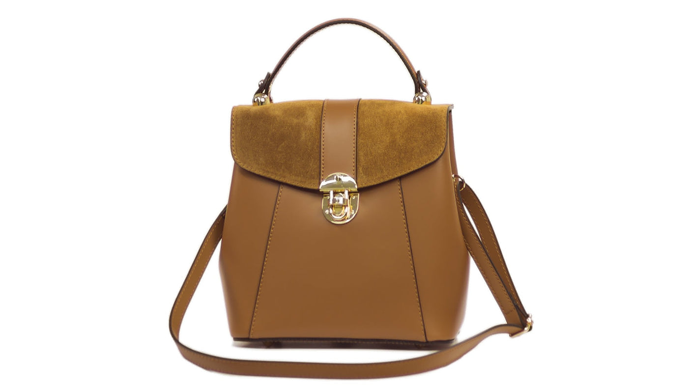 Sac à main et à bandoulière INA en cuir et suède