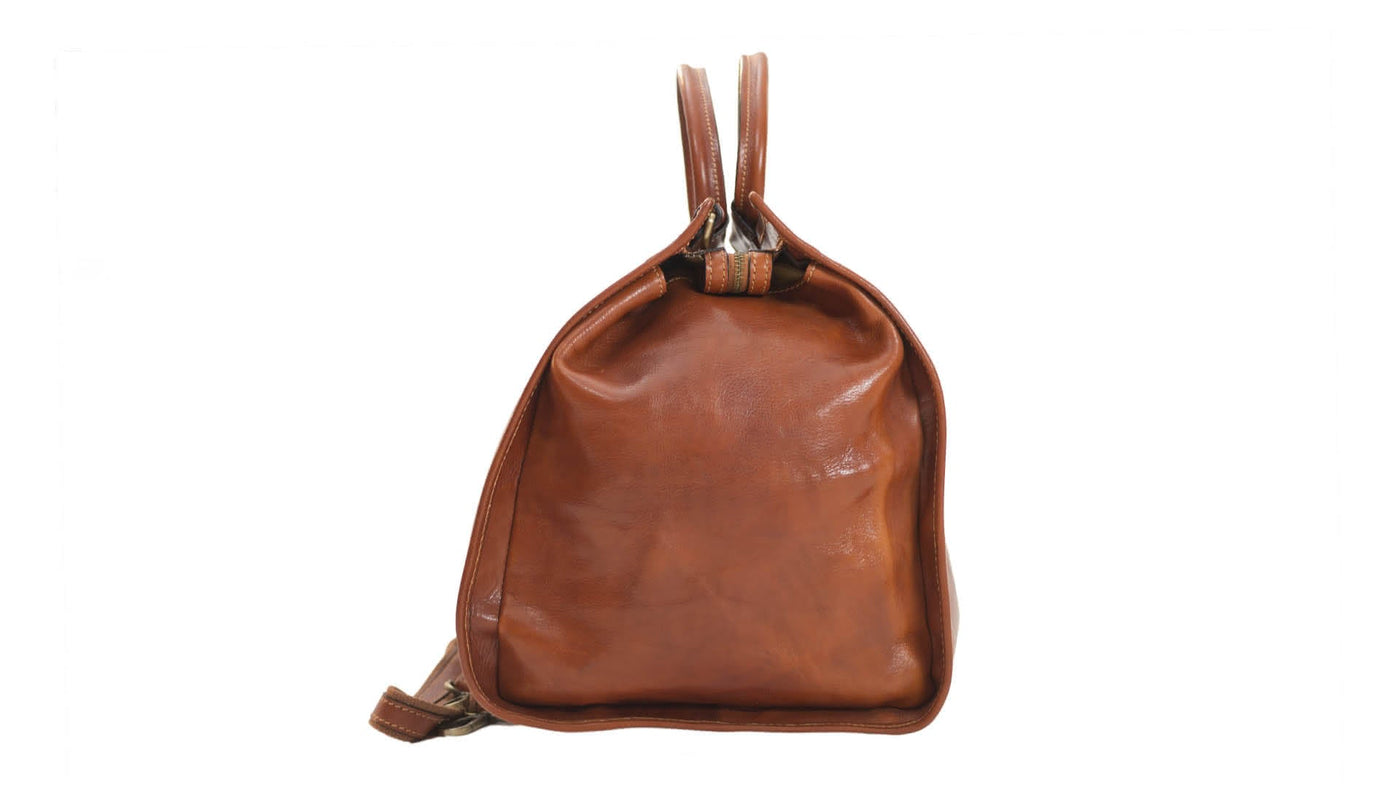 Sac de voyage REVIA en cuir avec bandoulière