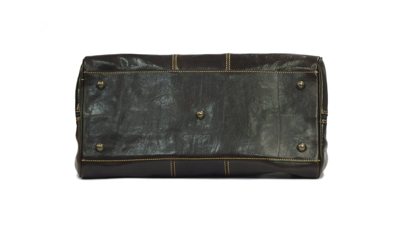 Sac de voyage TESTO en cuir avec bandoulière