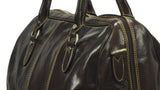 Sac de voyage TESTO en cuir avec bandoulière
