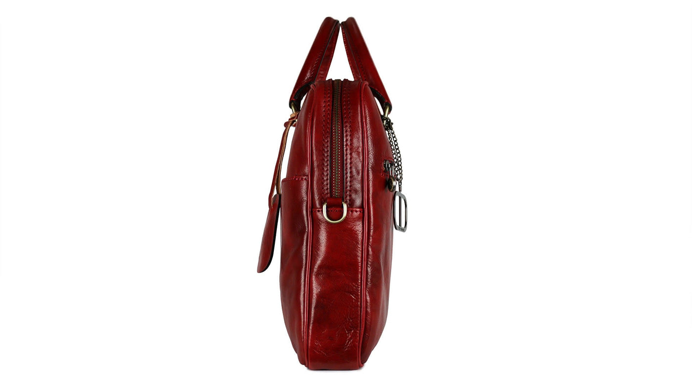 Sac pour ordinateur ETICA en cuir avec bandoulière