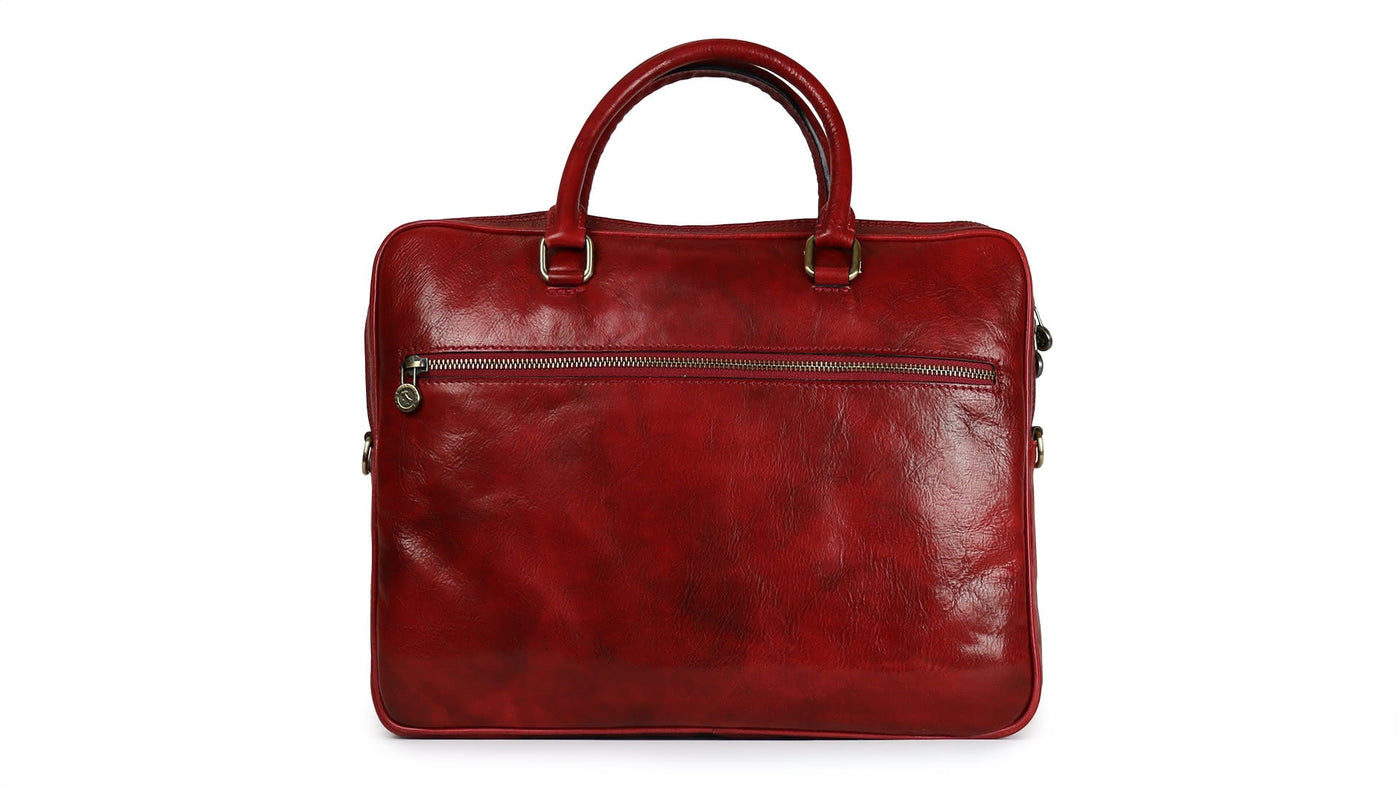 Sac pour ordinateur ETICA en cuir avec bandoulière