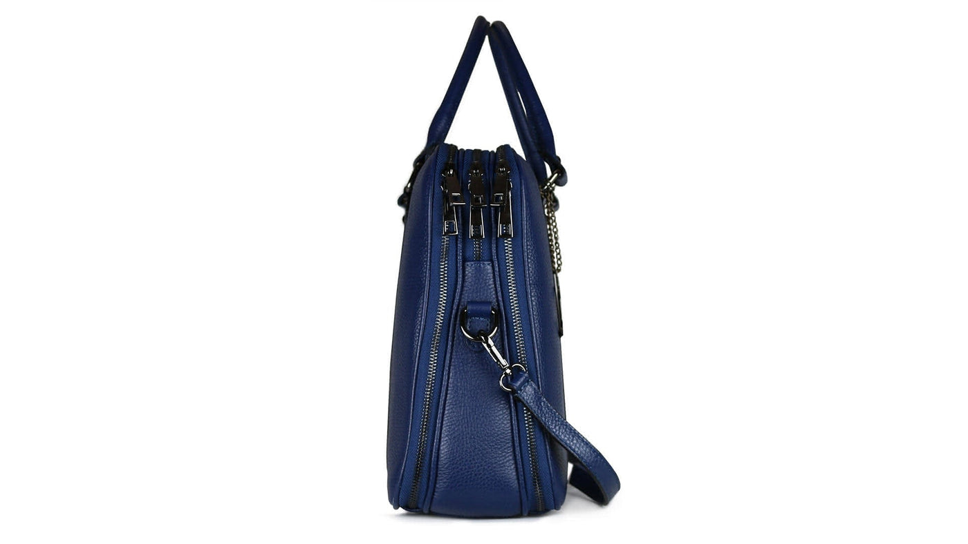 Sac pour ordinateur FANATIA en cuir avec bandoulière