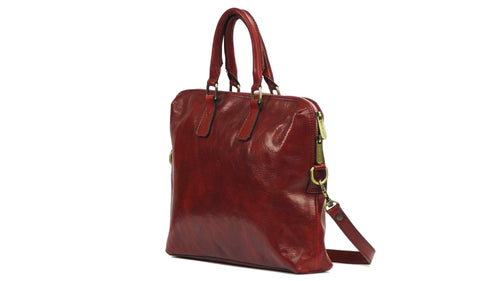 Sac pour ordinateur TAGA en cuir avec bandoulière