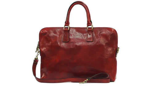 Sac pour ordinateur TAGA en cuir avec bandoulière