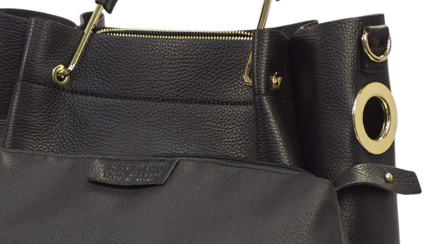 Sac shopping OREA en cuir souple