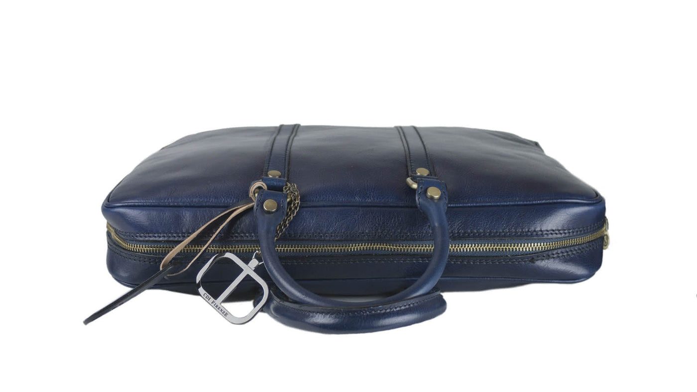 Serviette en cuir DESSE avec bandoulière amovible
