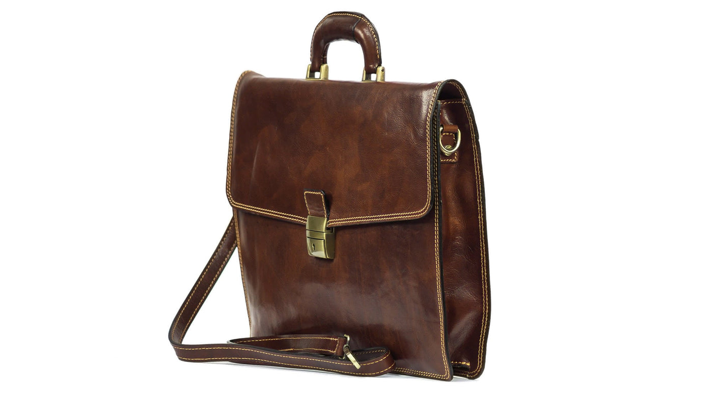 Serviette en cuir RUIMO avec bandoulière amovible