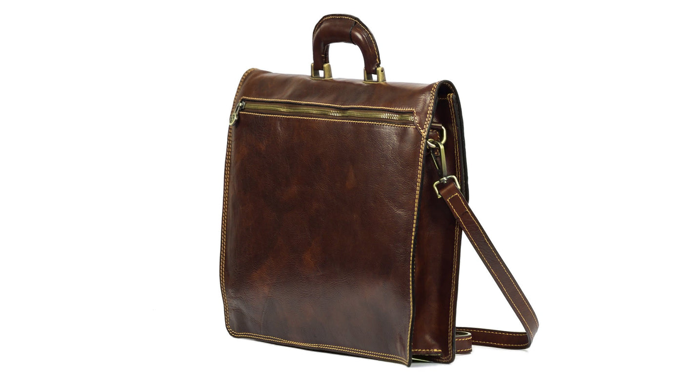 Serviette en cuir RUIMO avec bandoulière amovible