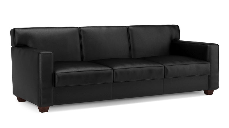 Sofa 3 places avec revêtement en cuir ou en tissu