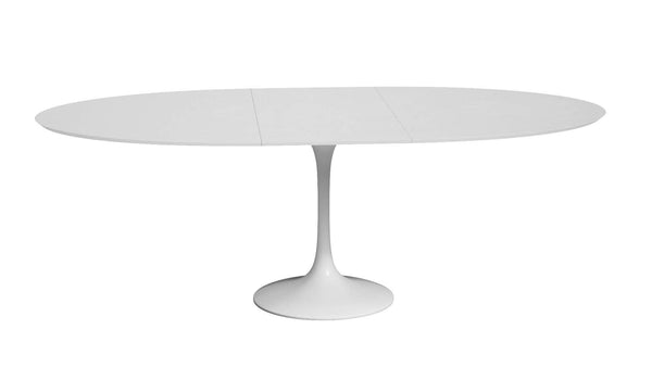 TULIP Oval table extensible plateau en laminé