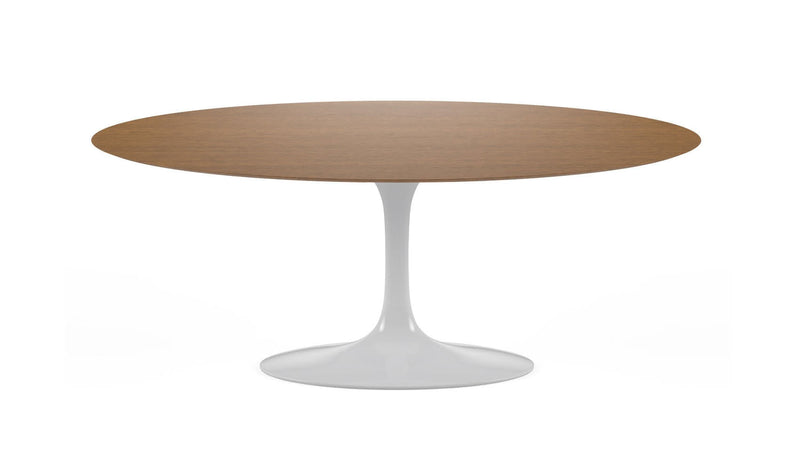 Tulip oval table à manger plateau en bois