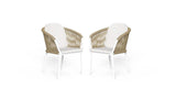 Set 2 Abel outdoor dining chair