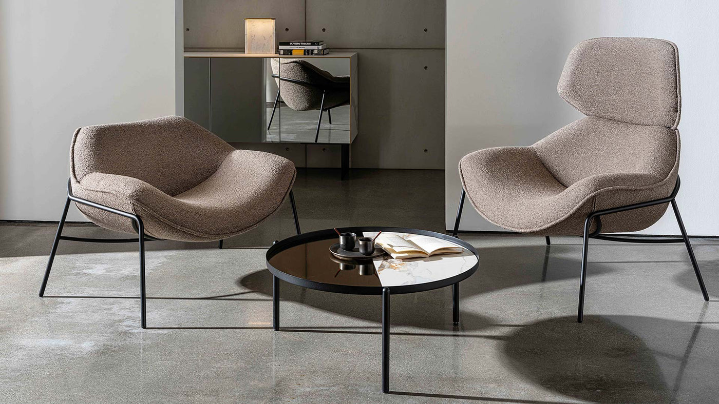 Alisia armchair with headrest