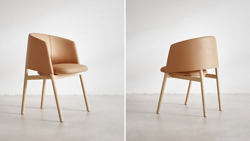 Collar dining chair