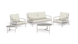 Set Finn: 1 canapé + 2 fauteuils + 2 tables basses pour l'extérieur