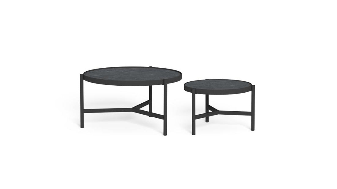 Set Finn: 1 canapé + 2 fauteuils + 2 tables basses pour l'extérieur