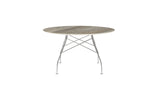 Glossy round table by Kartell