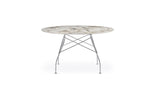 Glossy round table by Kartell