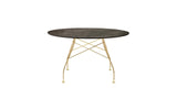 Glossy round table by Kartell