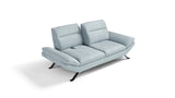 Luna 2-3 seater sofa with backrest equipped with sliding mechanism