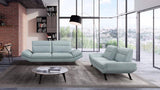 Luna 2-3 seater sofa with backrest equipped with sliding mechanism