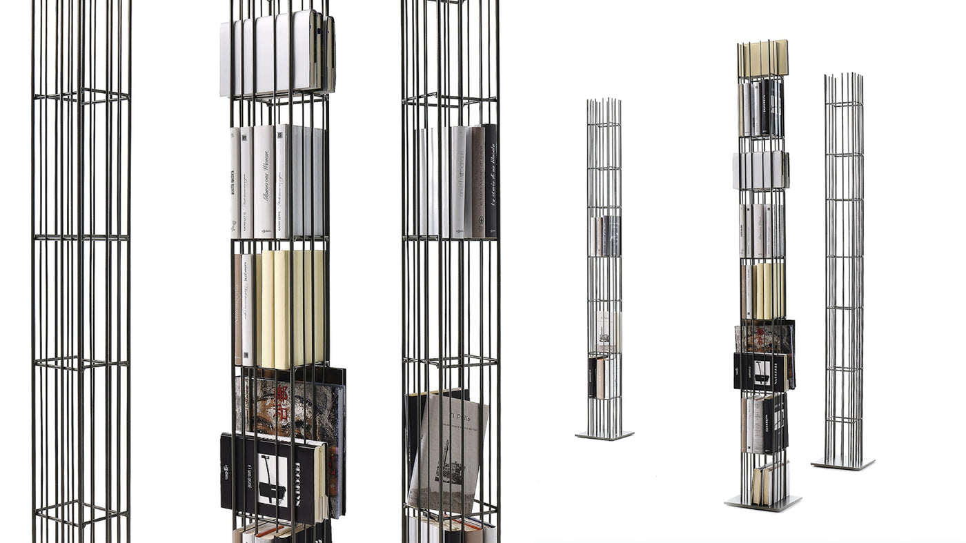 Metrica Tower bookcase by Mogg