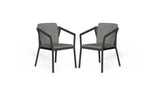 Set 2 Silla de comedor de exterior Nova