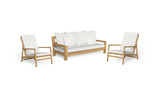 Oliver-Set: 3-Sitzer-Sofa + 2 Sessel für den Außenbereich