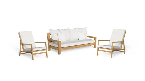 Oliver set: 3-seater sofa + 2 armchairs for outdoor use