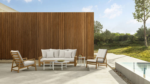 Oliver set: 3-seater sofa + 2 armchairs for outdoor use