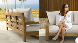 Oliver-Set: 3-Sitzer-Sofa + 2 Sessel für den Außenbereich