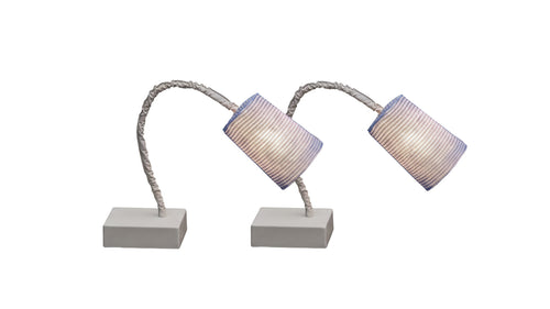 Set 2 Paint T Stripe TABLE LAMP