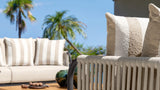 Set Plum: 1 Sofa + 2 Sessel + 1 Outdoor-Couchtisch