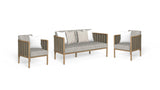 Set Prichi Sofa 2 Plätze + 2 Fauteuils für den Außenbereich