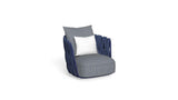 SWIPE SWIVEL ARMCHAIR FOR OUTDOORS